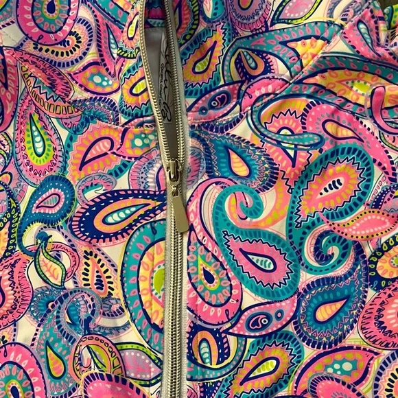 Lulu B Paisley Sleeveless Zip Dress UPF 50+ Cooling Fabric Size Large NWT New​ - Picture 11 of 12